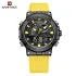 NAVIFORCE 9219 Creative Multifunction Man Wristwatches TPU Strap LCD Display Electronic Watches for Men Casual Wild Male Clock